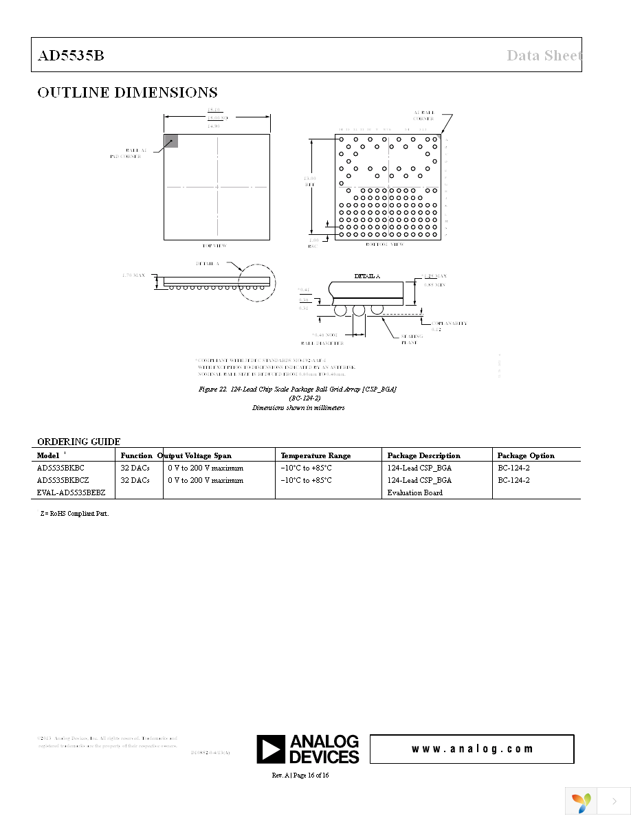 AD5535BKBCZ Page 16