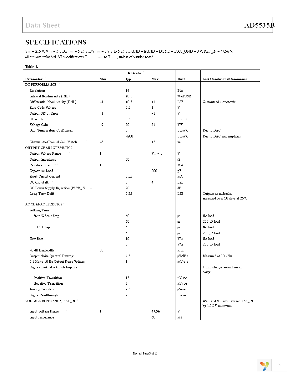 AD5535BKBCZ Page 3