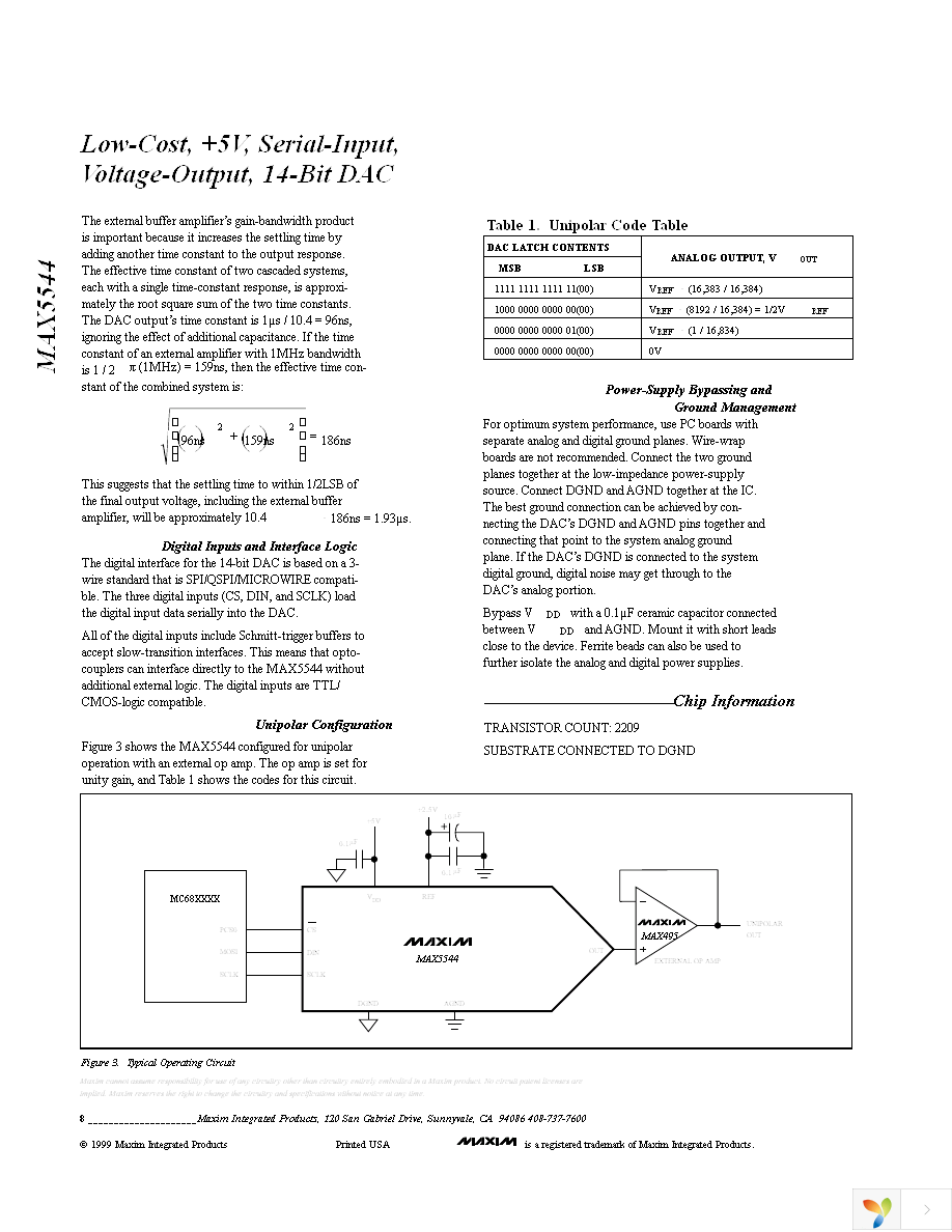 MAX5544CSA+ Page 8