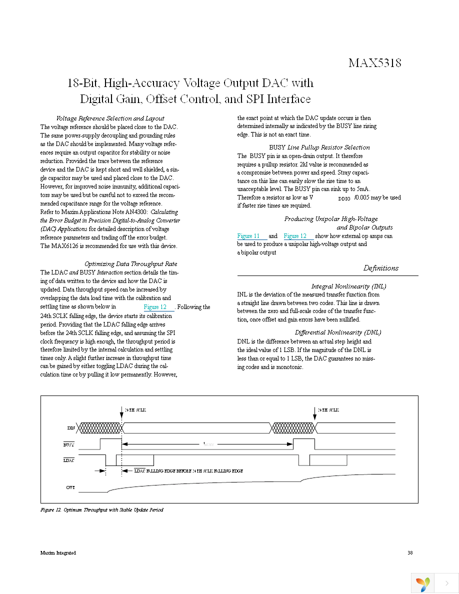 MAX5318GUG+ Page 38