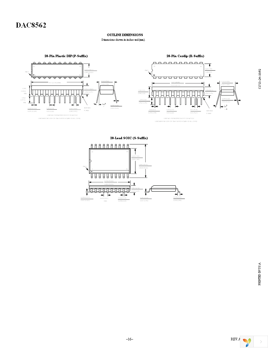 DAC8562FPZ Page 16