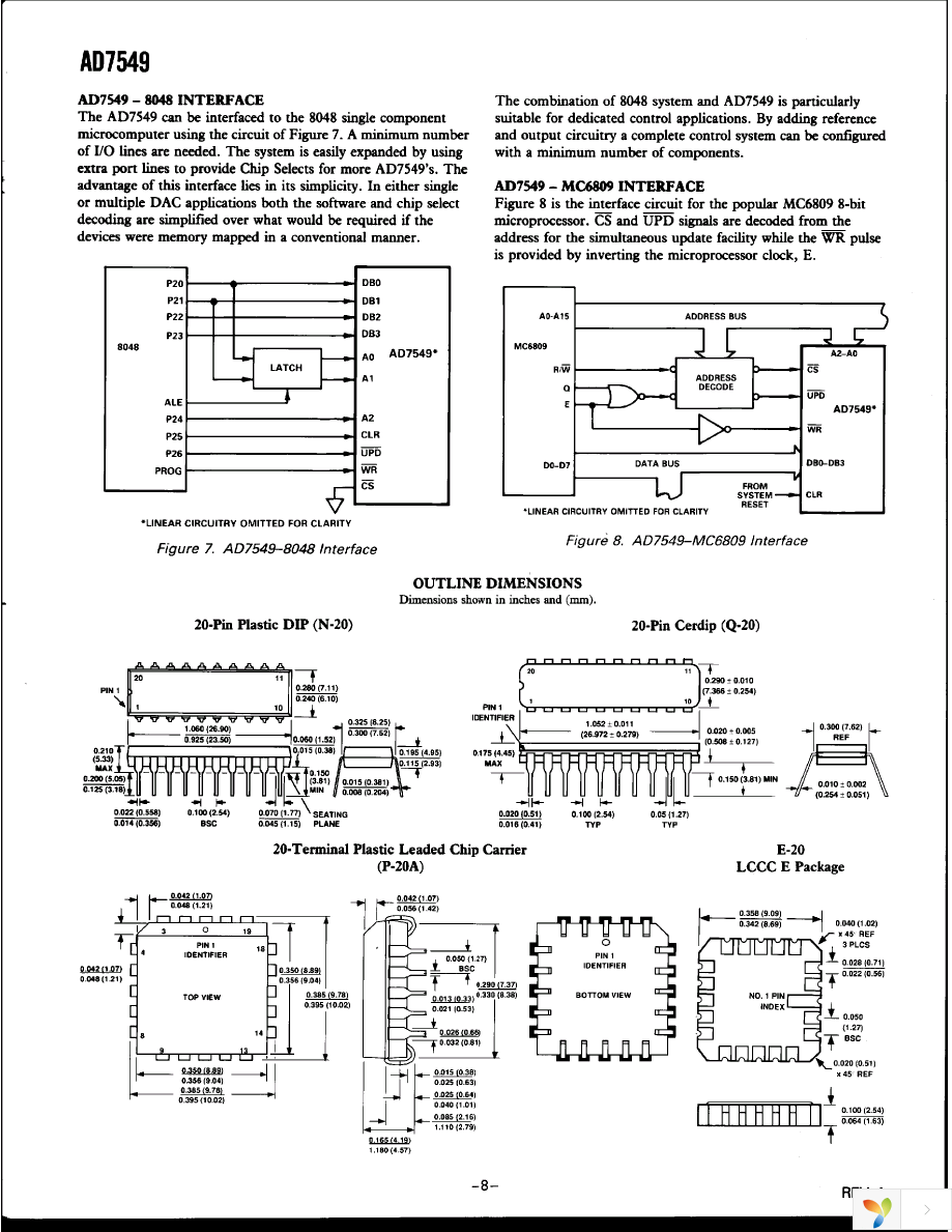 AD7549JPZ Page 8