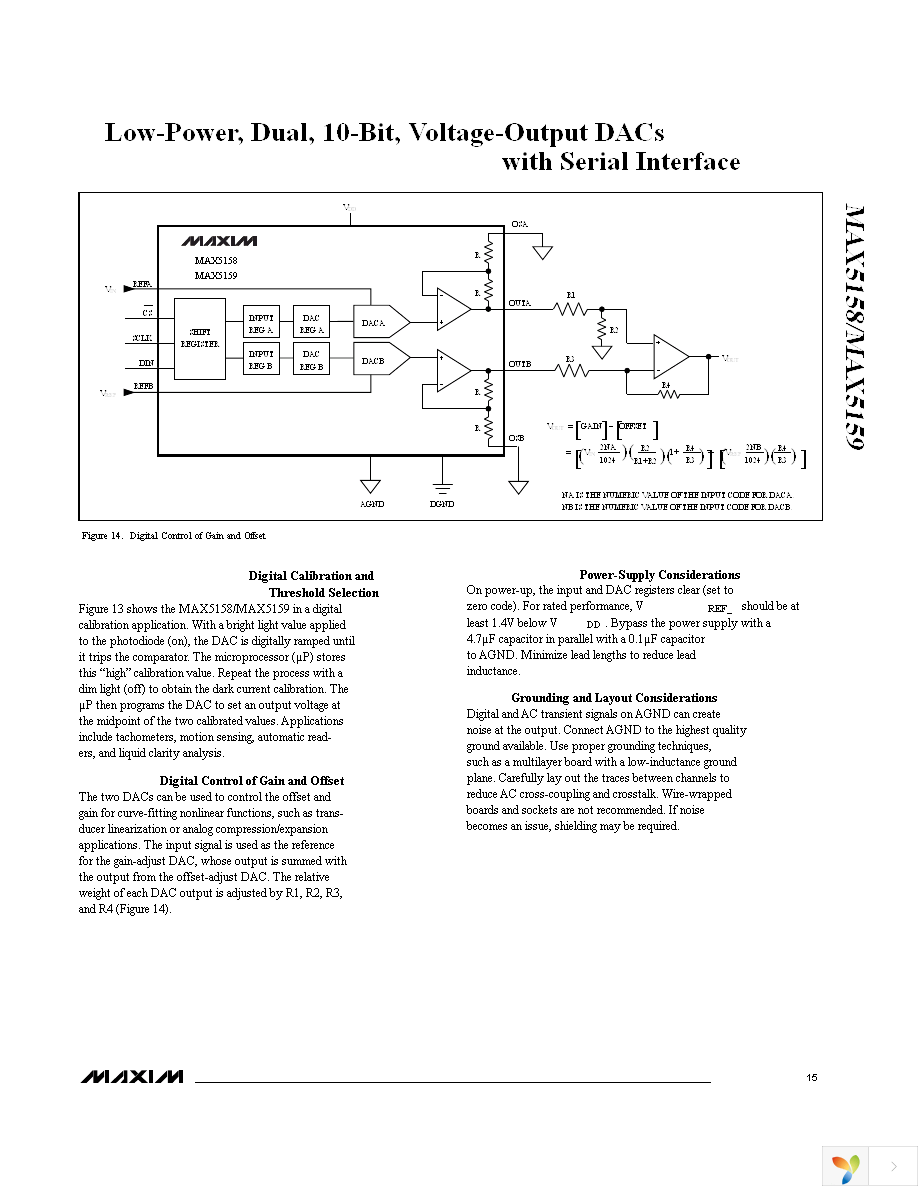 MAX5158EEE+ Page 15