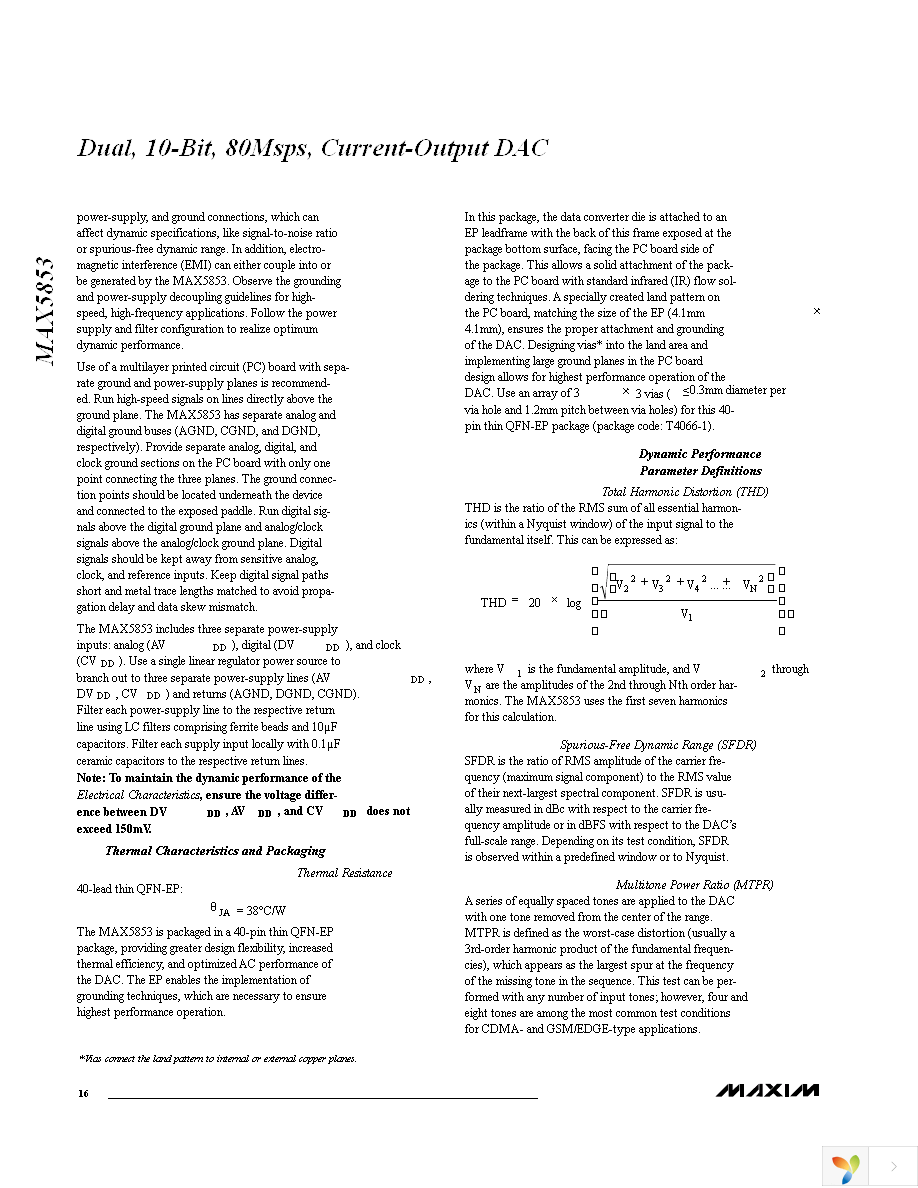 MAX5853ETL+ Page 16