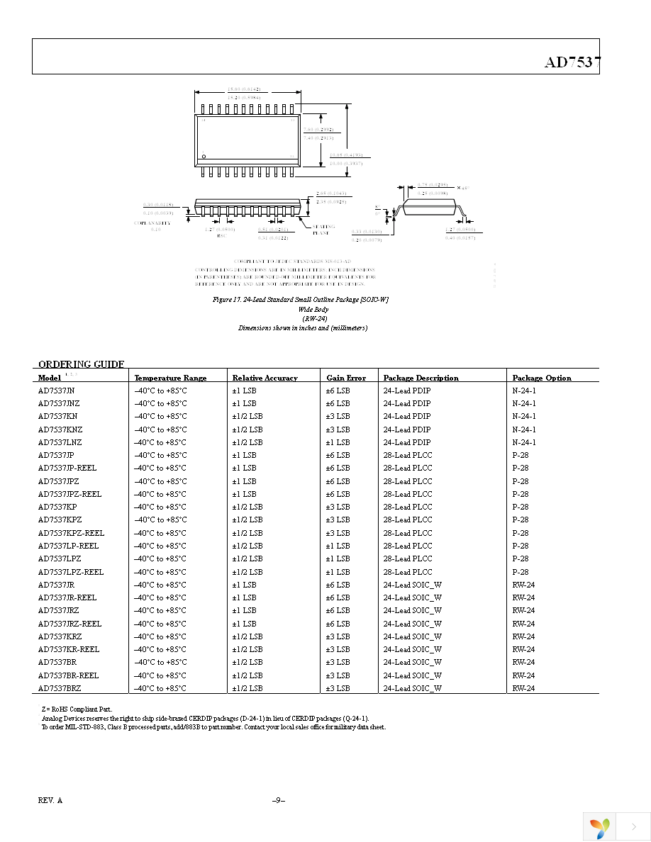 AD7537JNZ Page 9