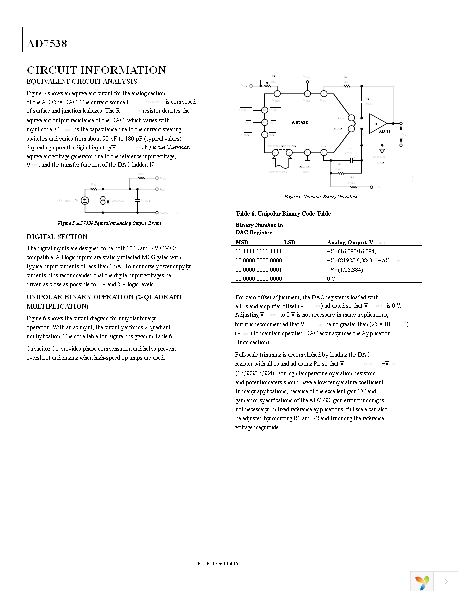 AD7538JRZ Page 10