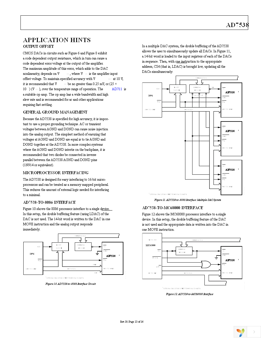 AD7538JRZ Page 13