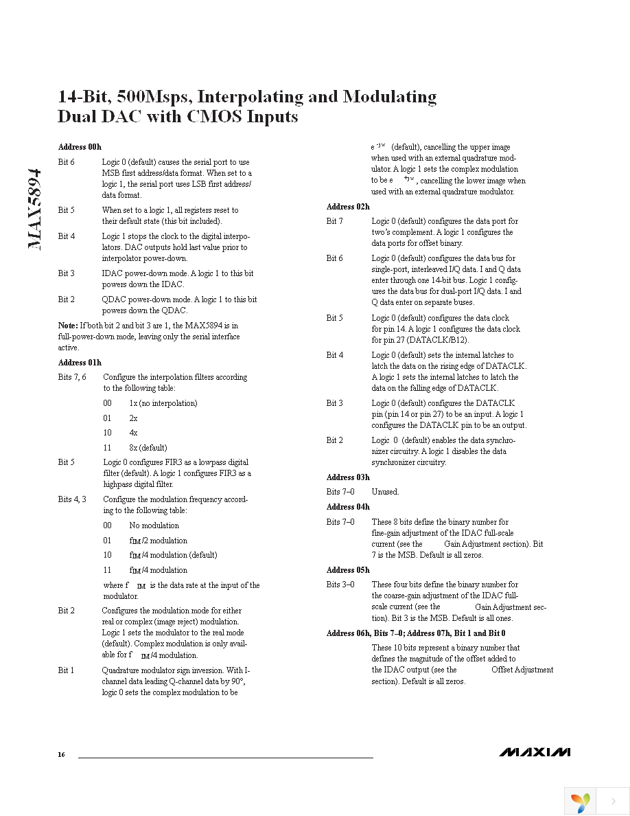 MAX5894EGK+D Page 16