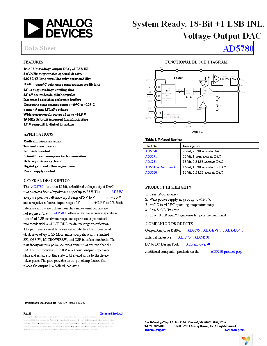 AD5780ACPZ Page 1