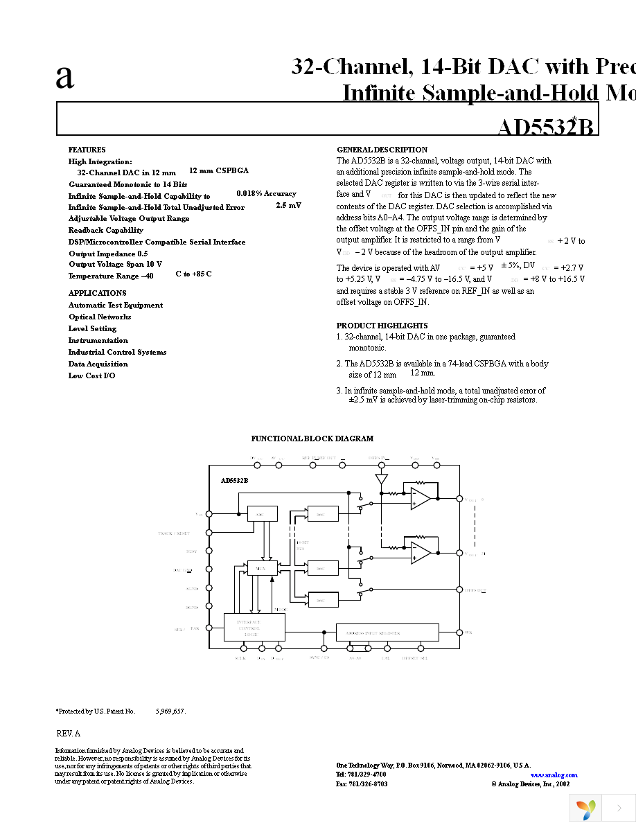 AD5532BBCZ-1 Page 1