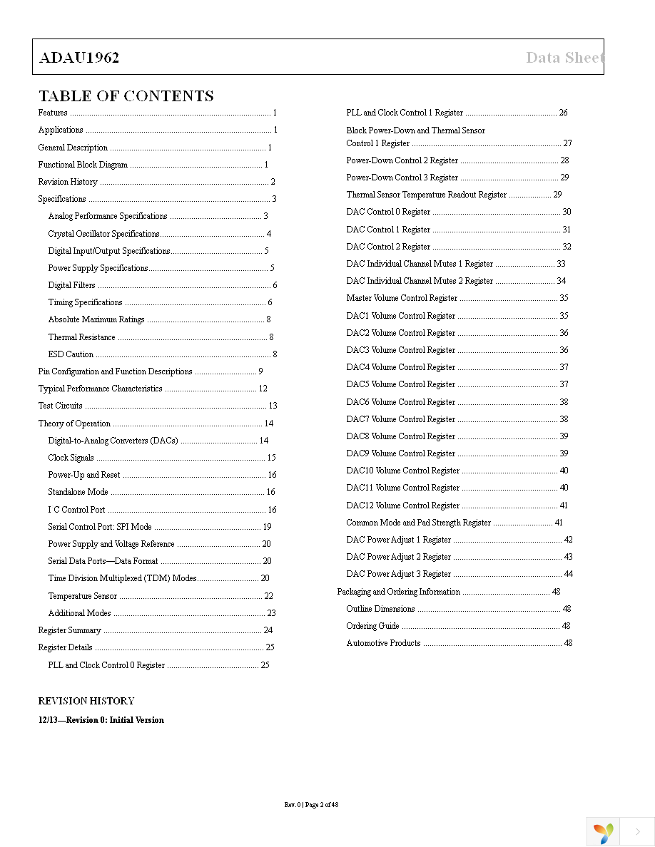 ADAU1962WBSTZ Page 2