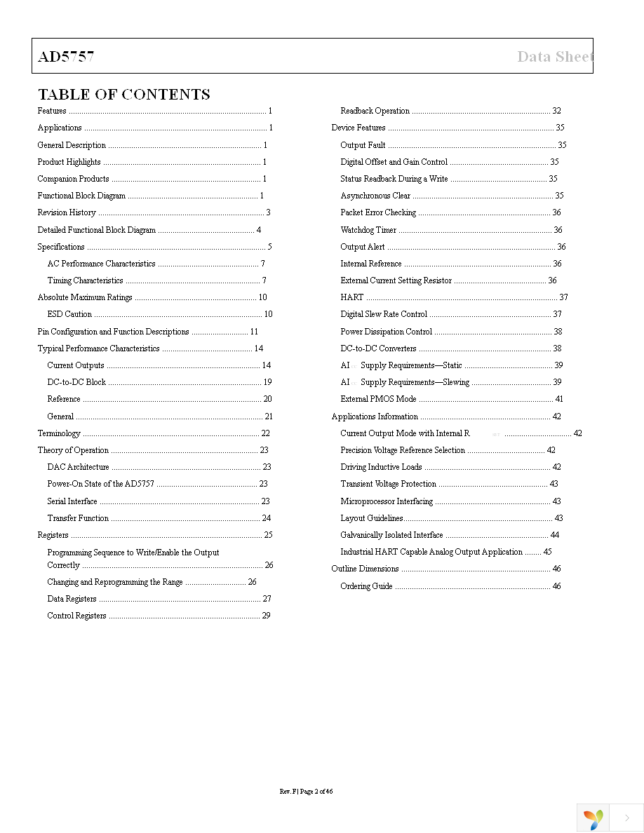 AD5757ACPZ Page 2