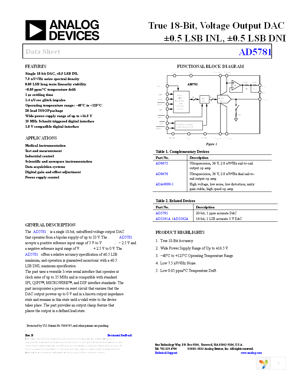 AD5781ARUZ Page 1