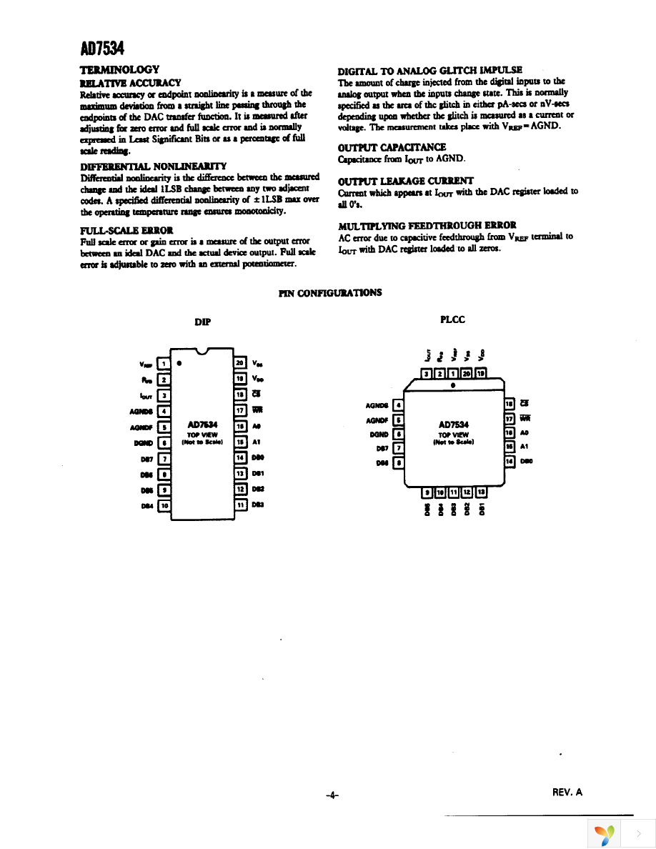 AD7534JNZ Page 4