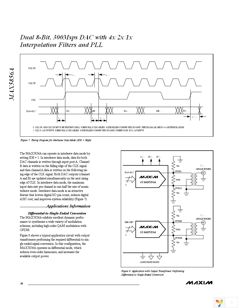 MAX5856AECM+TD Page 20