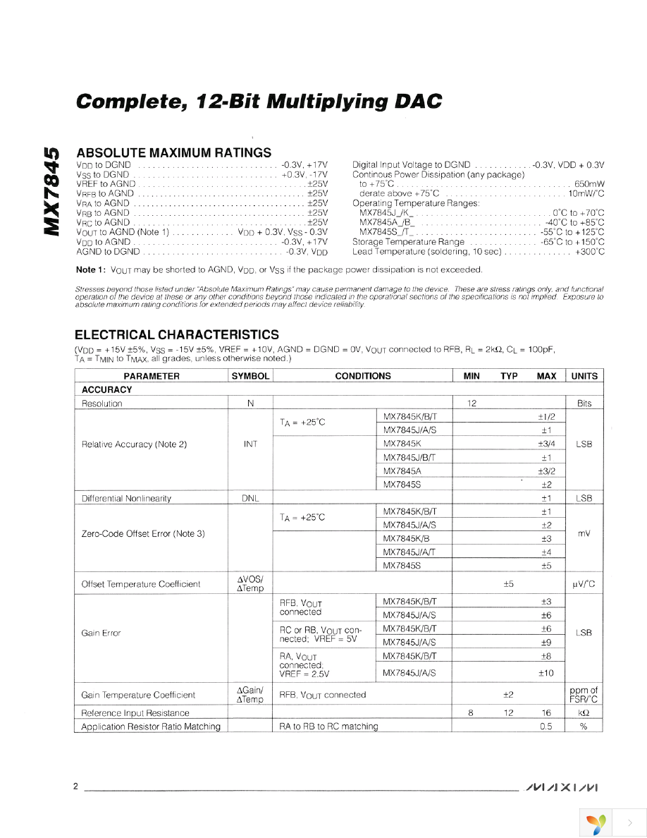 MX7845JR+T Page 2