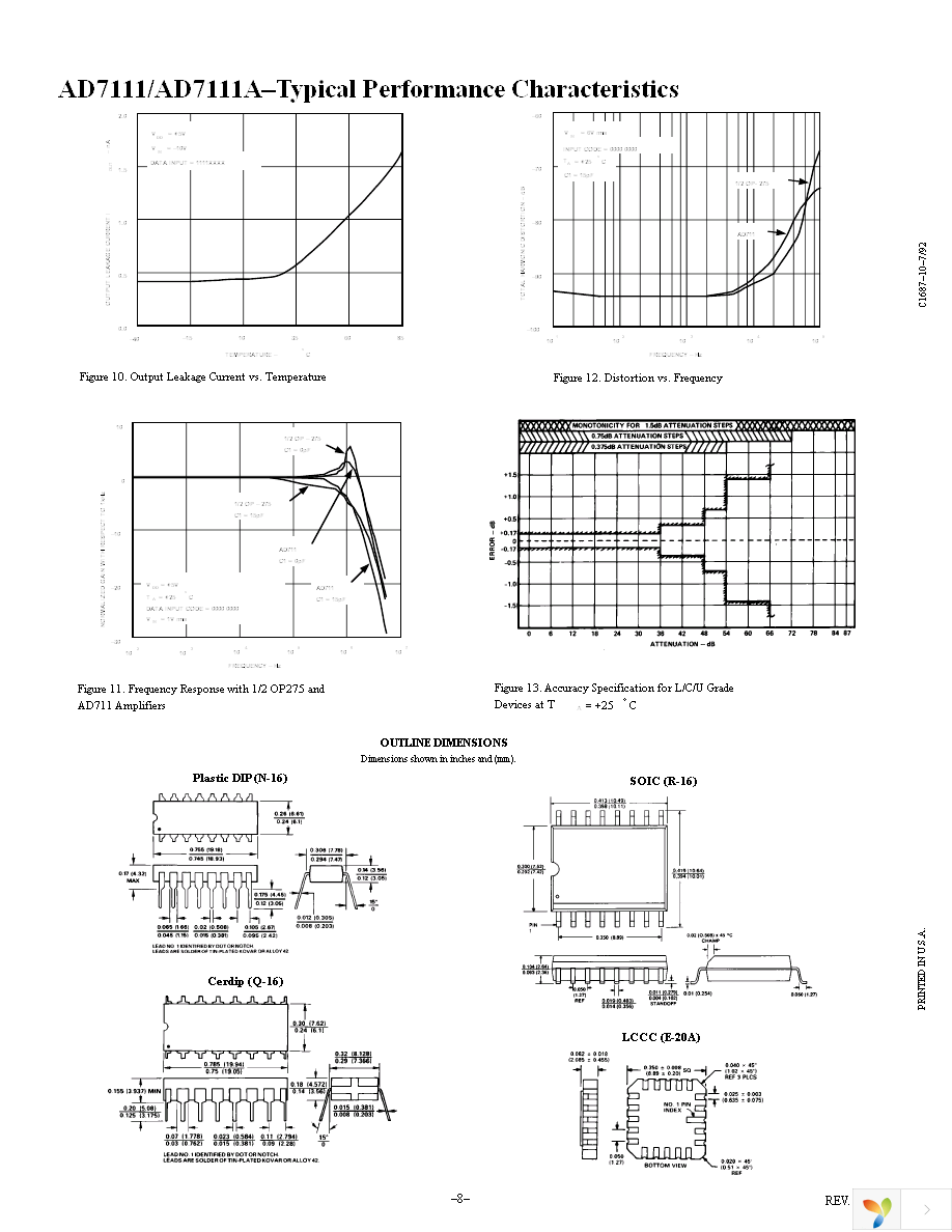 AD7111KNZ Page 8