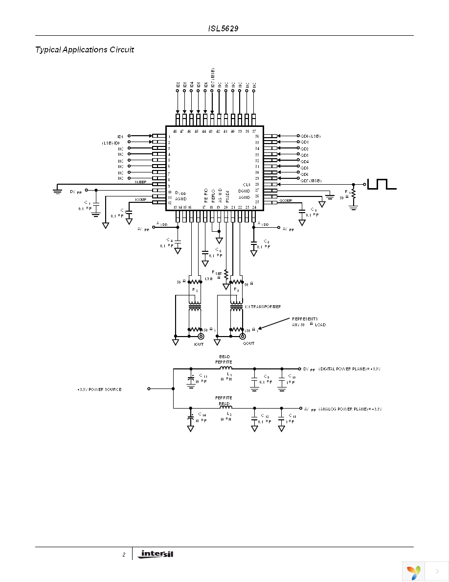 ISL5629INZ Page 2