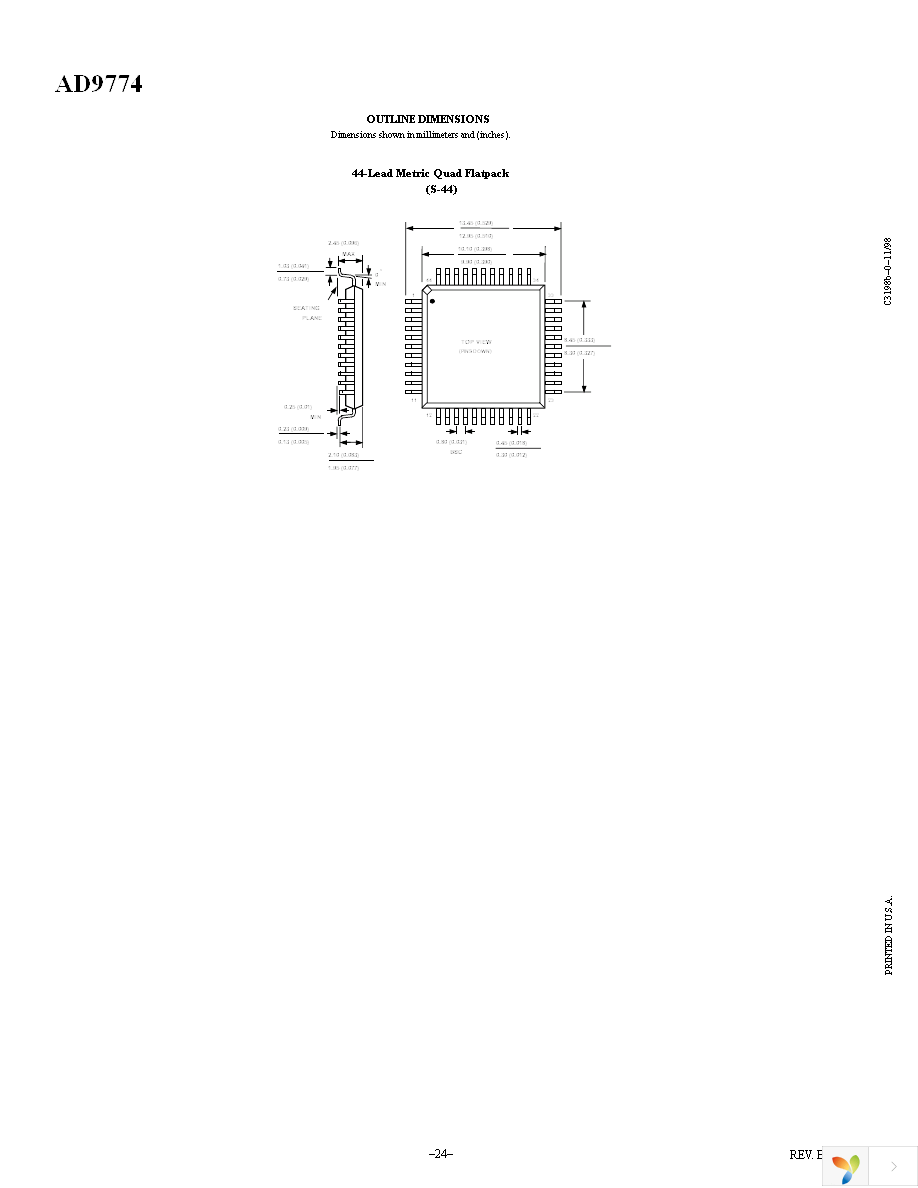 AD9774ASZ Page 24