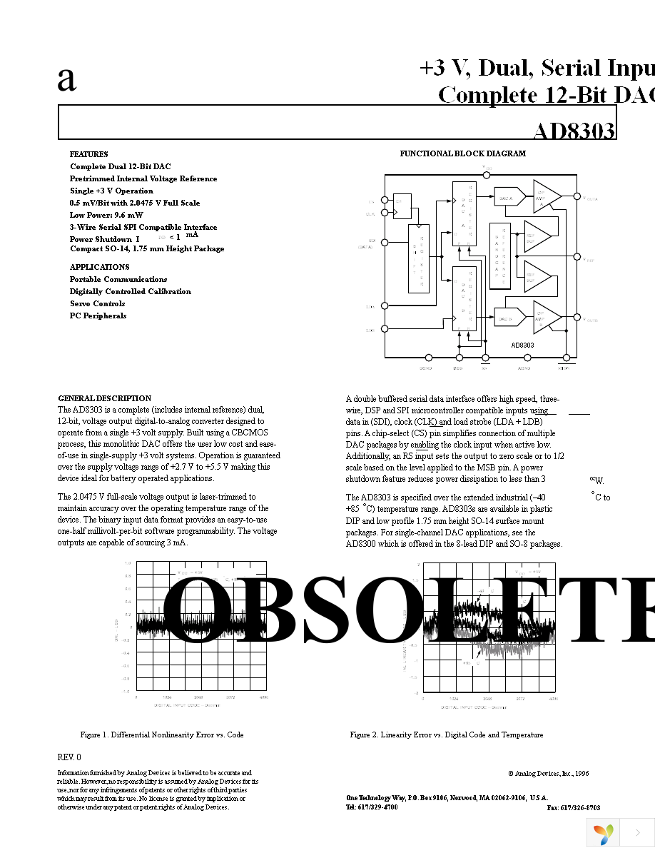 AD8303ARZ-REEL Page 1