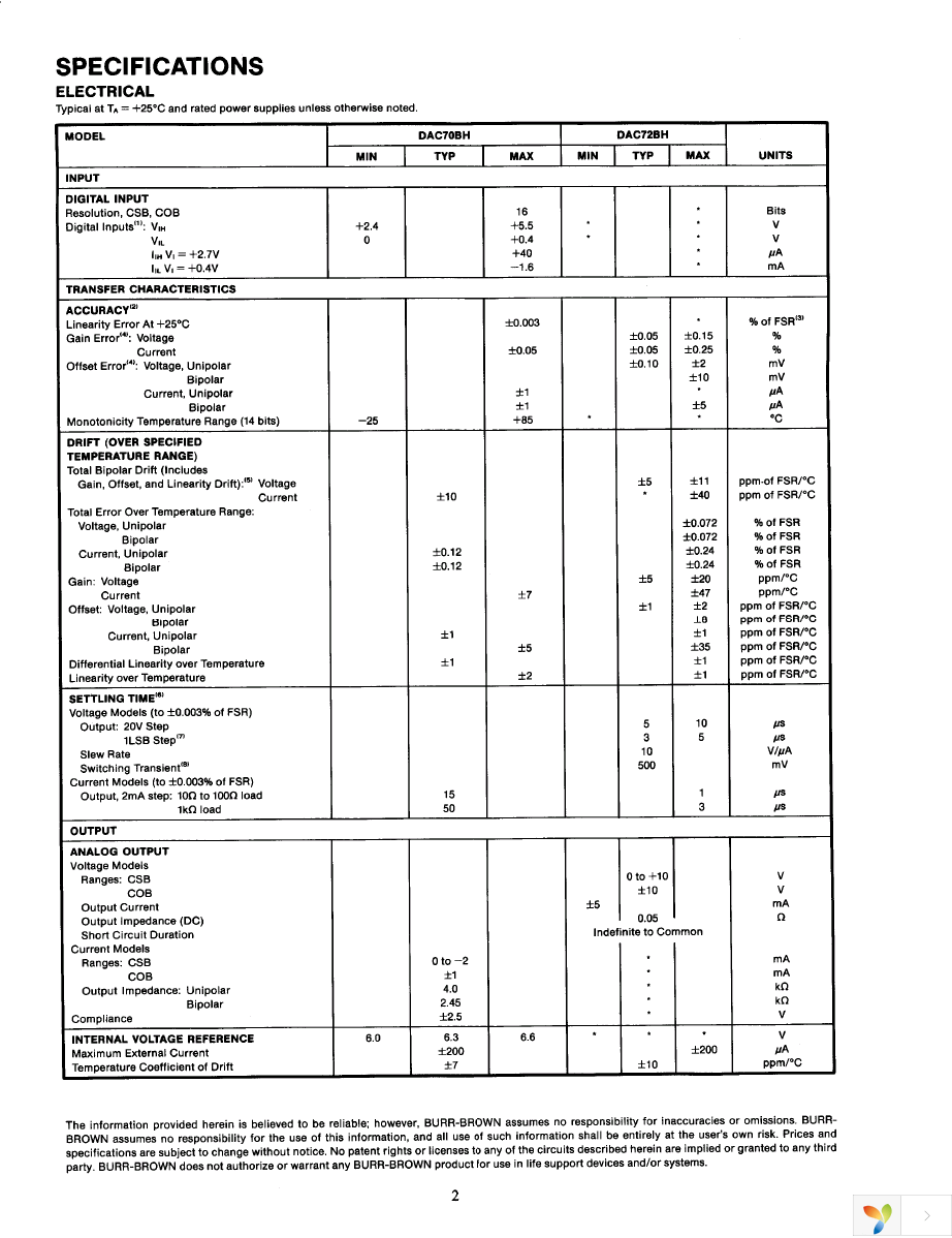 DAC70BH-CSB-I Page 2