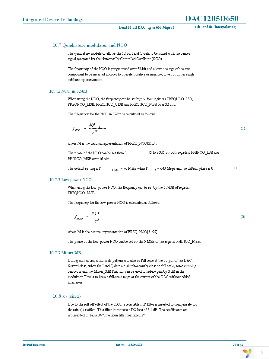 IDTDAC1205D650HW-C1 Page 26