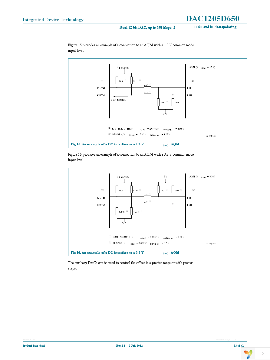 IDTDAC1205D650HW-C1 Page 33