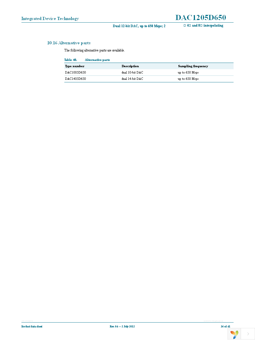 IDTDAC1205D650HW-C1 Page 36