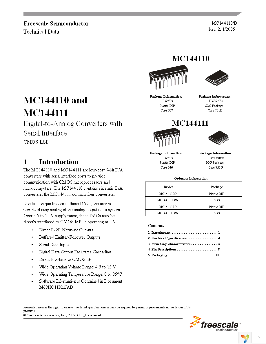 MC144110DW Page 1
