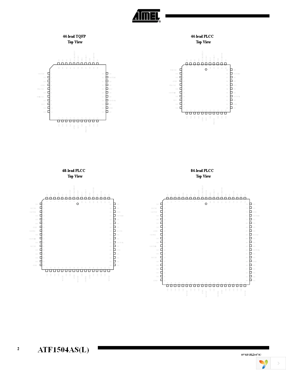 ATF1504AS-10AU44 Page 2