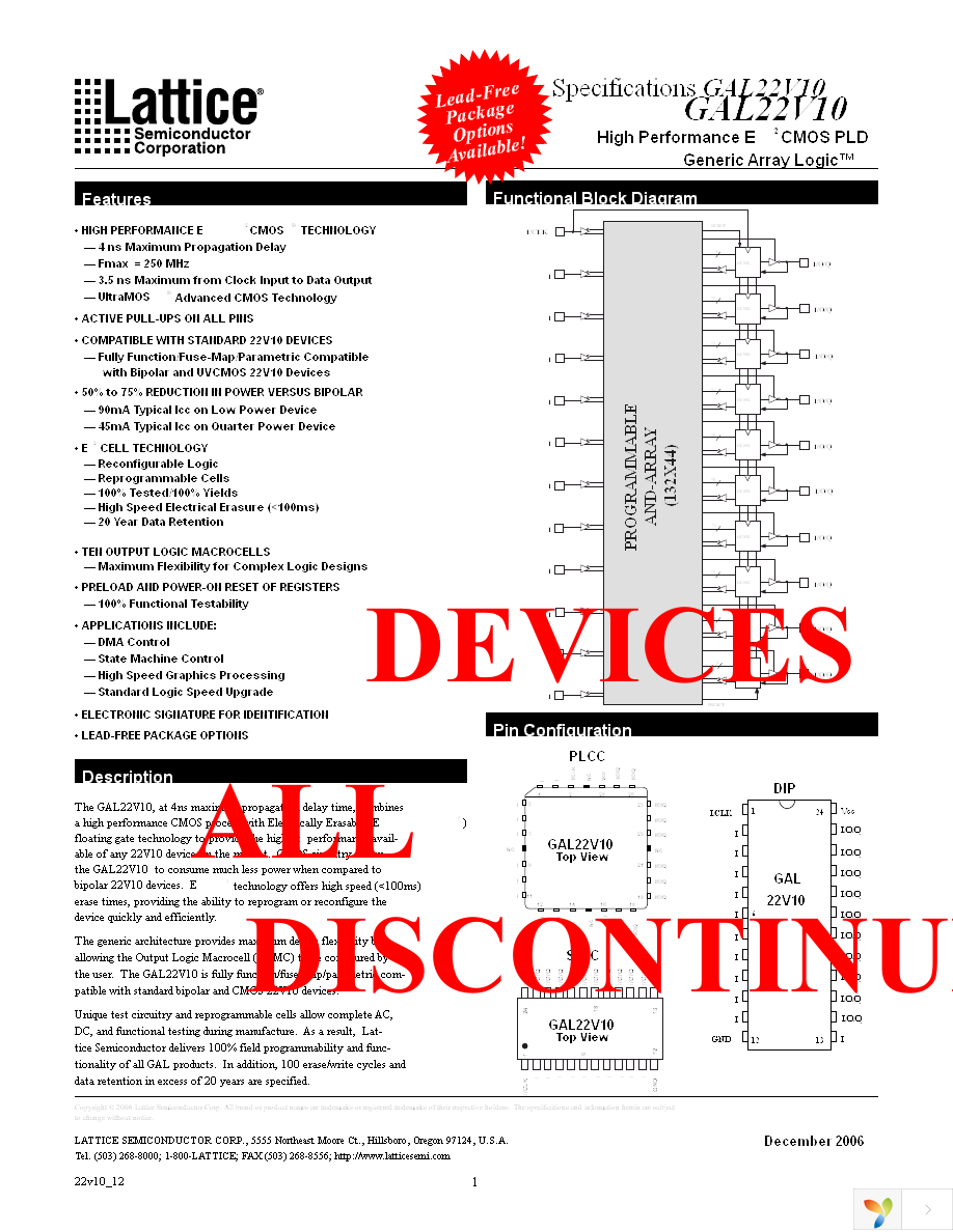 GAL22V10D-25QJN Page 3