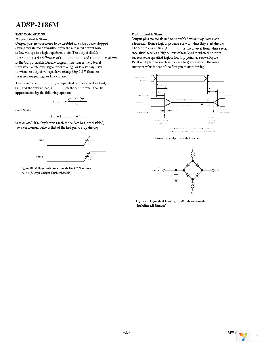 ADSP-2186MBSTZ266R Page 22