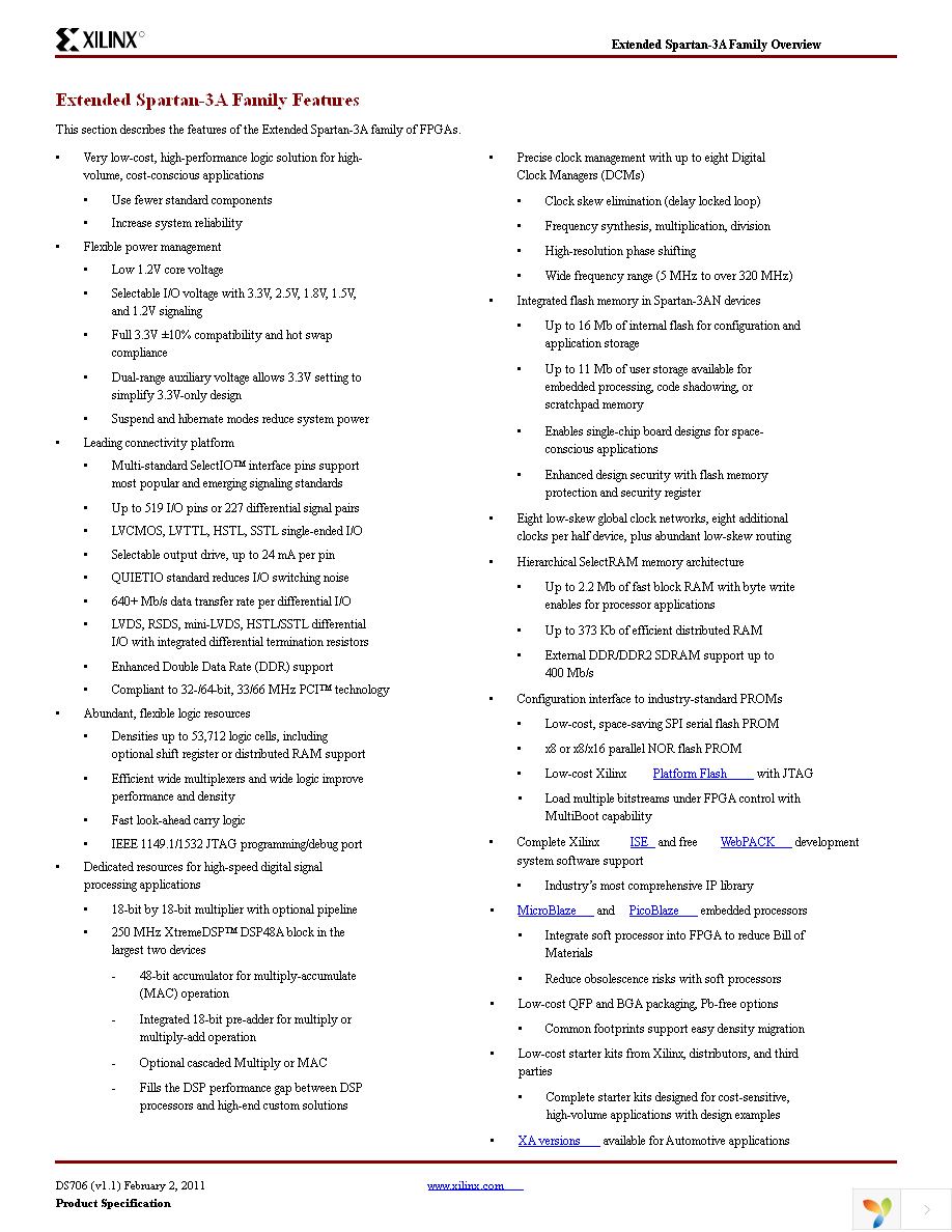 XC3SD1800A-4FGG676C Page 2