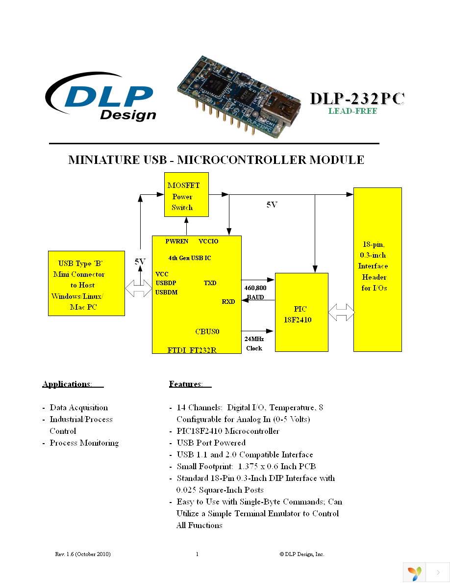 DLP-232PC Page 1