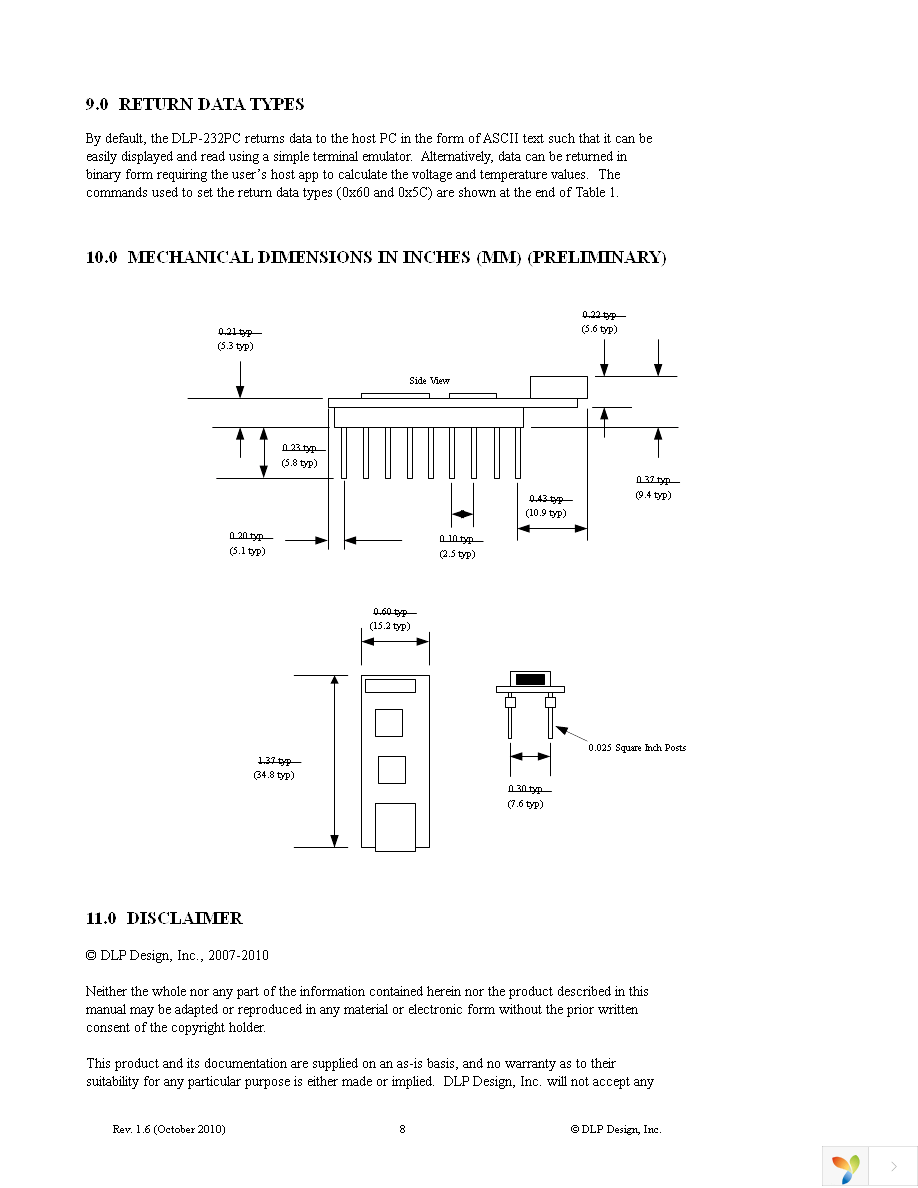 DLP-232PC Page 8