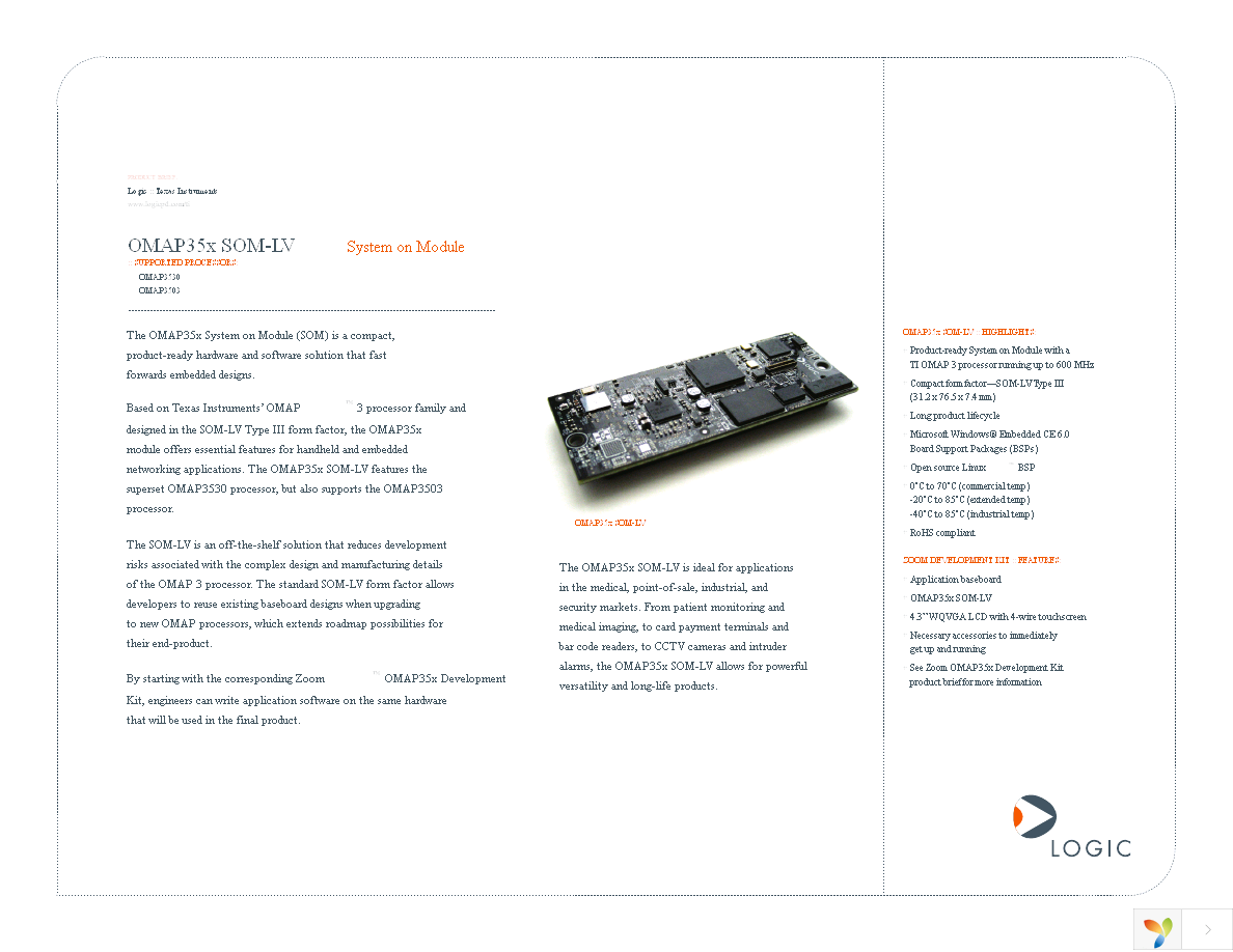 SOMOMAP3530-10-1670EFCR Page 1