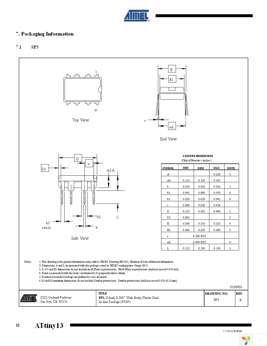 ATTINY13V-10SSUR Page 12