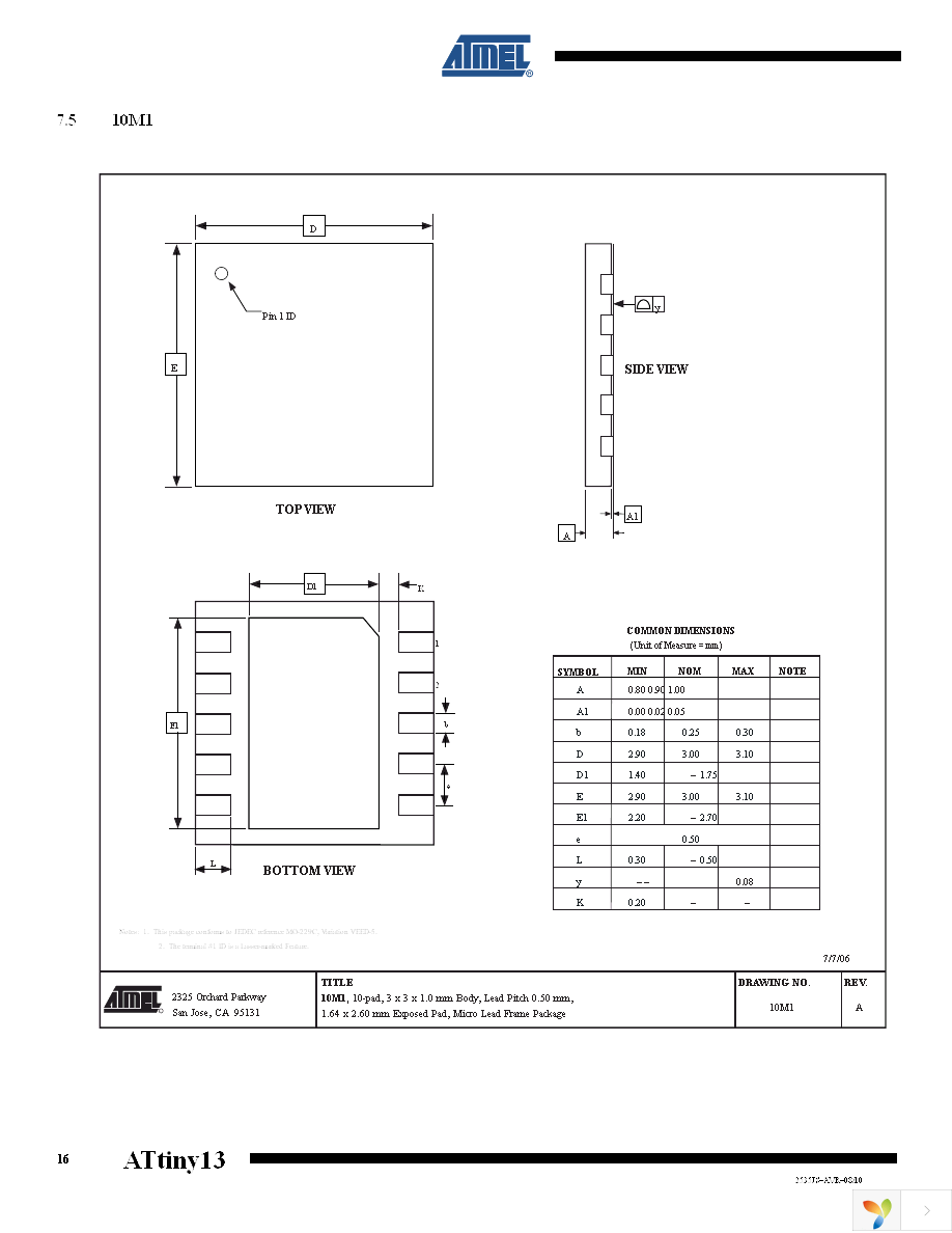 ATTINY13V-10SSUR Page 16