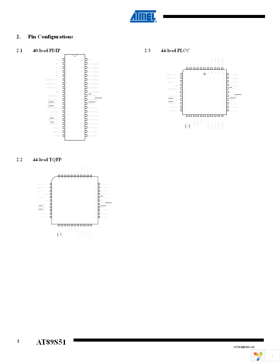 AT89S51-24PU Page 2