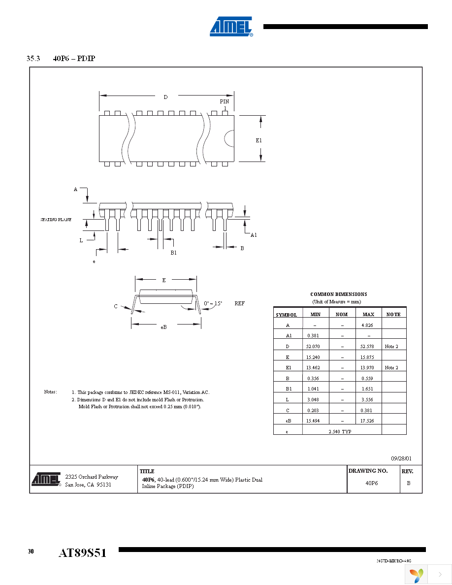 AT89S51-24PU Page 30