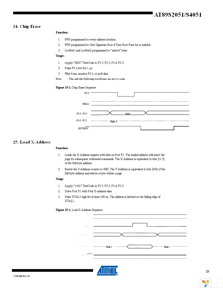 AT89S4051-24SU Page 23