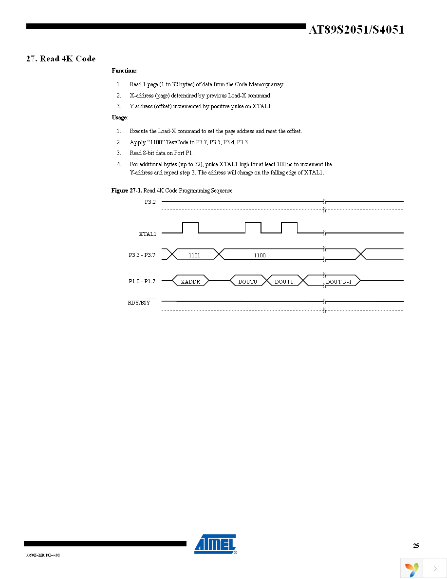 AT89S4051-24SU Page 25