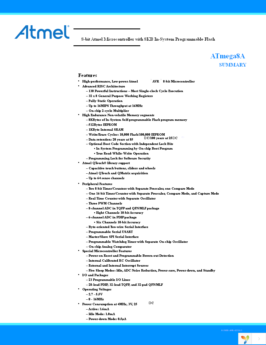 ATMEGA8A-AU Page 1