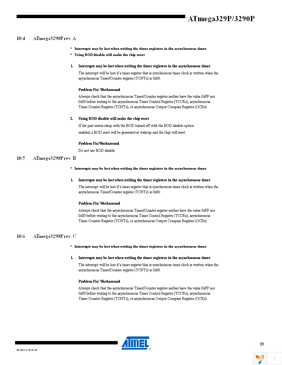 ATMEGA329PV-10AU Page 23