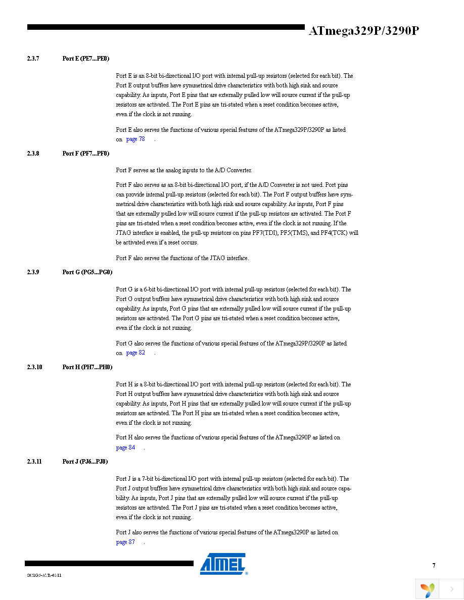 ATMEGA329PV-10AU Page 7