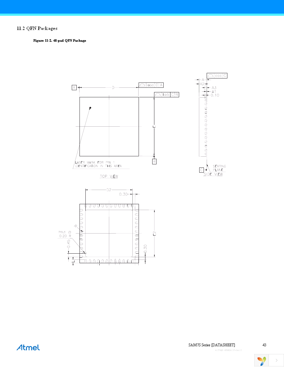 AT91SAM7S64C-AU Page 43