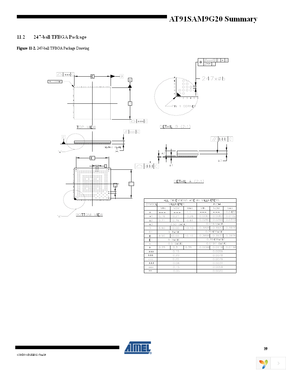 AT91SAM9G20B-CU Page 39