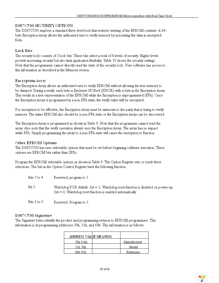 DS87C530-QNL+ Page 29