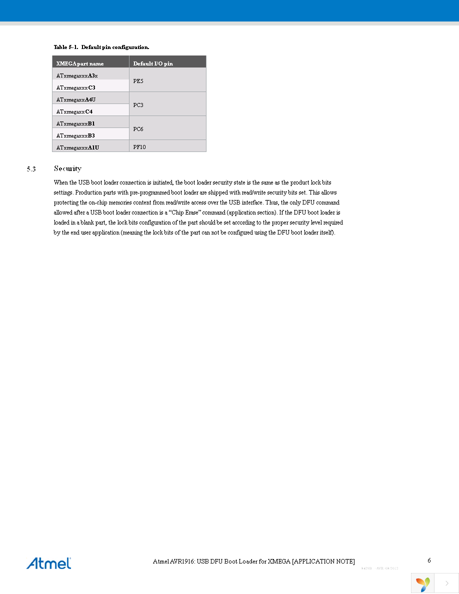 ATXMEGA64B1-AU Page 6
