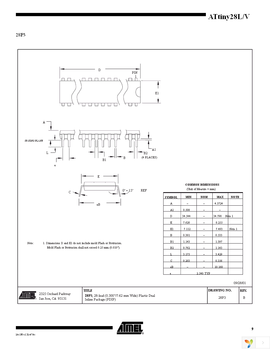 ATTINY28L-4PU Page 9